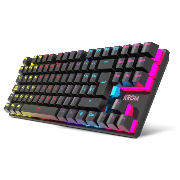 Clavier Krom KASIC TKL RAINBOW LED RGB Noir. SUPERDISCOUNT FRANCE