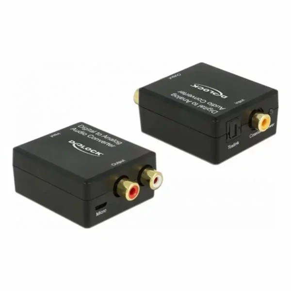 Convertisseur Audio DELOCK Toslink - RCA Noir. SUPERDISCOUNT FRANCE