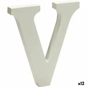 Décoration Lettre V (1 x 15 x 13,5 cm) (12 Unités). SUPERDISCOUNT FRANCE