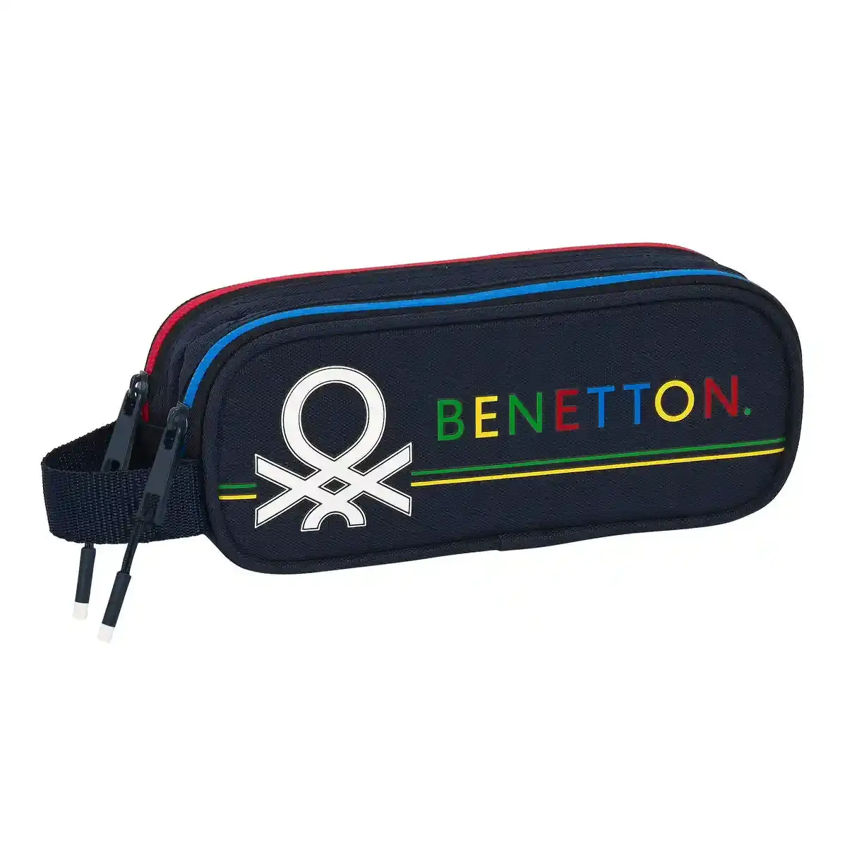 Double Cabas Benetton Sixties Bleu Marine (21 x 8 x 6 cm). SUPERDISCOUNT FRANCE