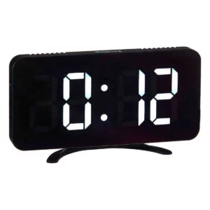 Horloge digitale de table miroir abs noir 15 7 x 7 7 x 1 5 cm _6491. DIAYTAR SENEGAL - L'Art de Vivre l'Excellence au Quotidien. Explorez notre gamme et choisissez des produits qui ajoutent une note de prestige à votre vie.