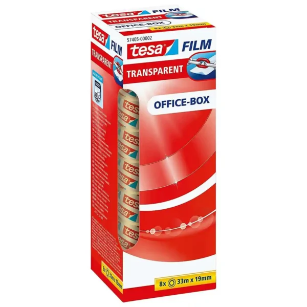 Ruban Adhésif TESA Office-Box Transparent (19 x 33 mm) (8 Unités). SUPERDISCOUNT FRANCE