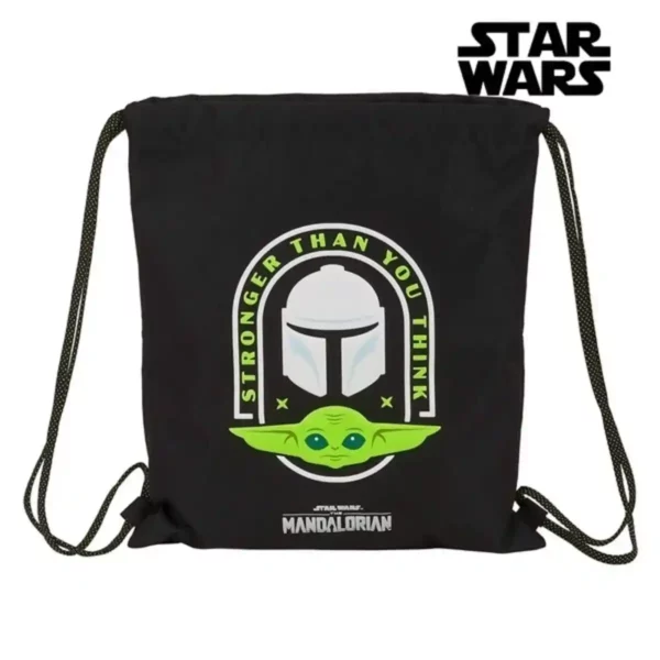 Sac à dos à cordes The Mandalorian 612041196 Noir Vert. SUPERDISCOUNT FRANCE