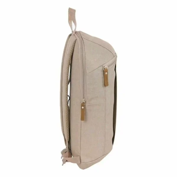 Sac à dos décontracté Safta Beige. SUPERDISCOUNT FRANCE