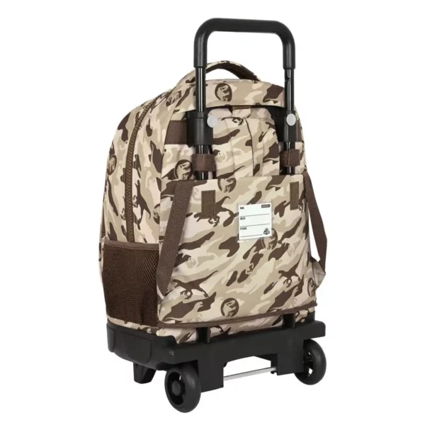 Sac à dos scolaire à roulettes Jurassic World Dominion Marron (33 x 45 x 22 cm). SUPERDISCOUNT FRANCE