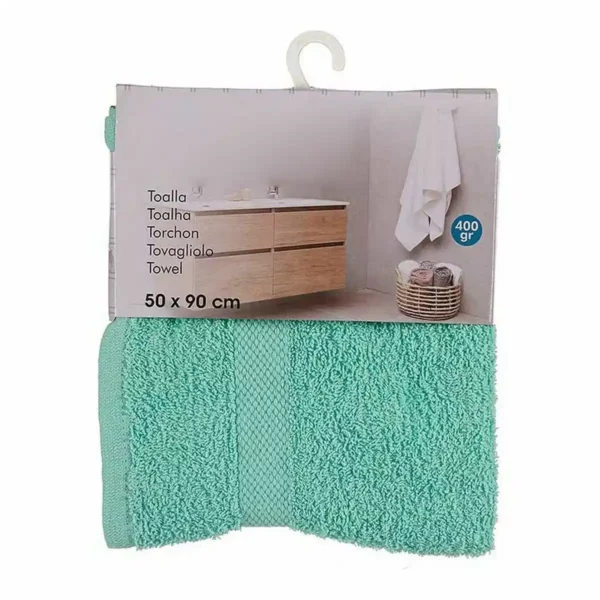 Serviette de bain 50 x 90 cm Turquoise (6 Unités). SUPERDISCOUNT FRANCE