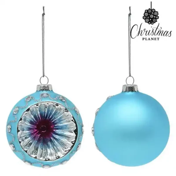 Boules de noel 8 cm 2 uds crystal blue_5897. DIAYTAR SENEGAL - Là où Chaque Produit Est une Trouvaille. Explorez notre sélection minutieuse et découvrez des articles qui correspondent à votre style de vie et à vos aspirations.