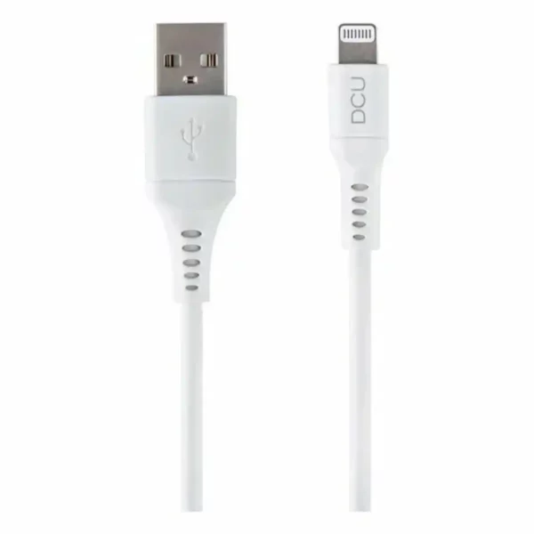Câble USB vers Lightning DCU 34101290 Blanc (1M). SUPERDISCOUNT FRANCE