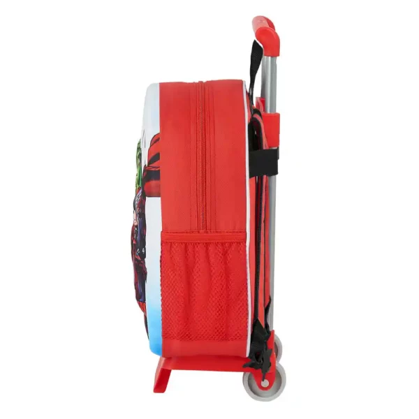 Cartable 3D à Roulettes 705 The Avengers Rouge. SUPERDISCOUNT FRANCE