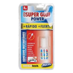 Colle Bricotech Super Glue Power (8 g). SUPERDISCOUNT FRANCE