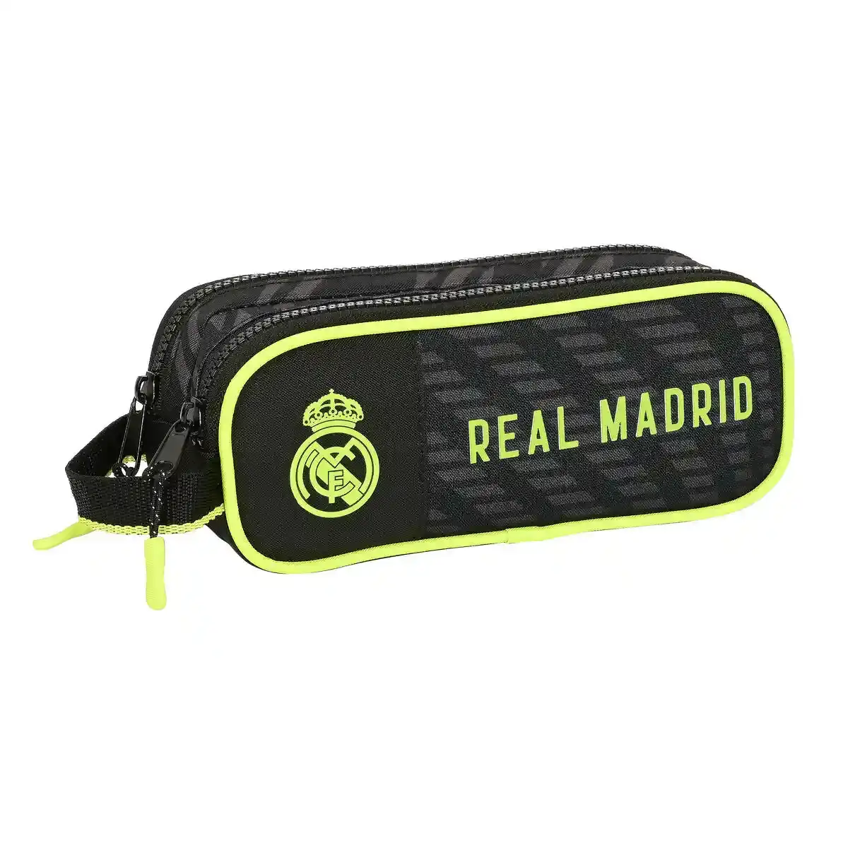 Double fourre-tout Real Madrid C.F. Noir (21 x 8 x 6 cm). SUPERDISCOUNT FRANCE