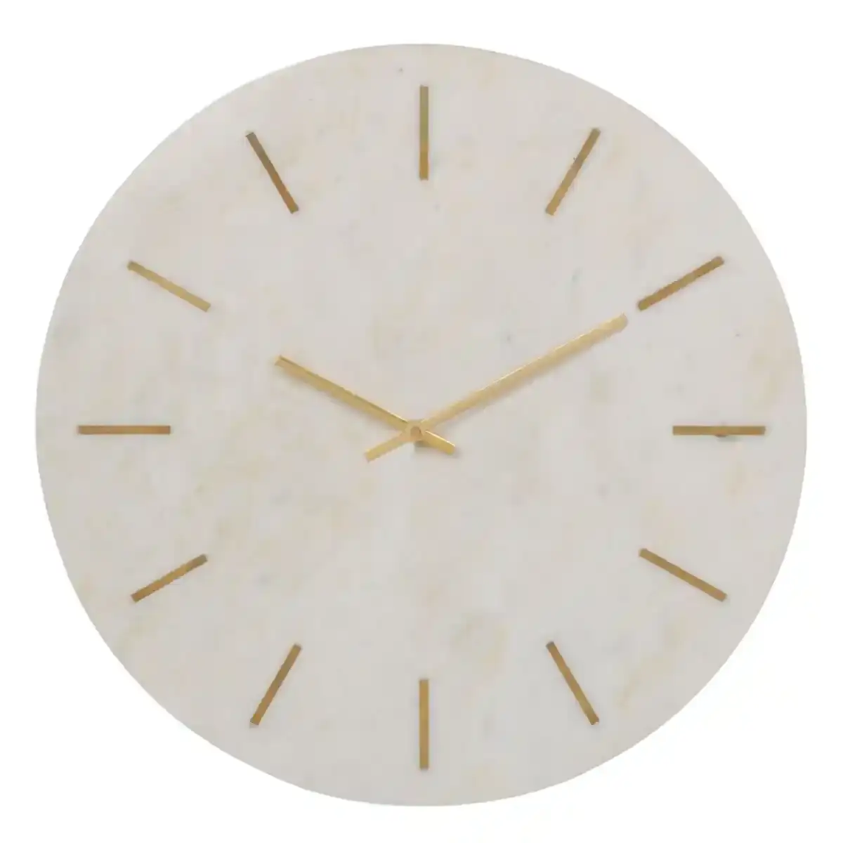 Horloge Murale 41 x 2 x 41 cm Marbre Blanc
