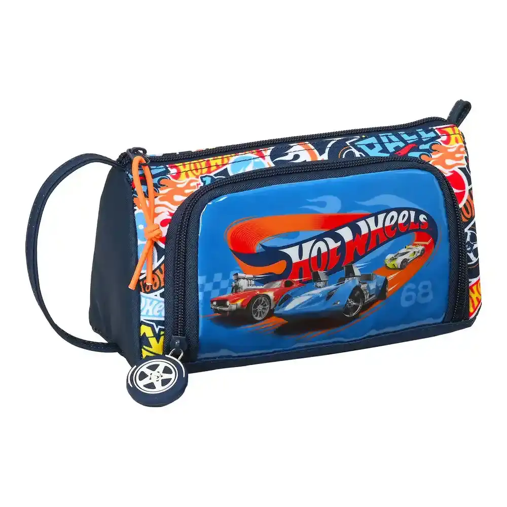 Mallette Scolaire Hot Wheels Challenge Multicolore Bleu Marine (20 x 11 x 8,5 cm) (32 Pièces). SUPERDISCOUNT FRANCE