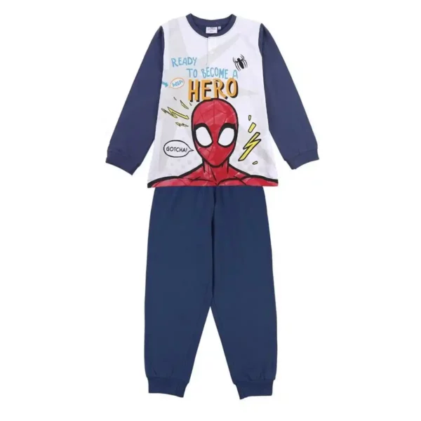 Pyjama Enfant Spiderman Bleu. SUPERDISCOUNT FRANCE