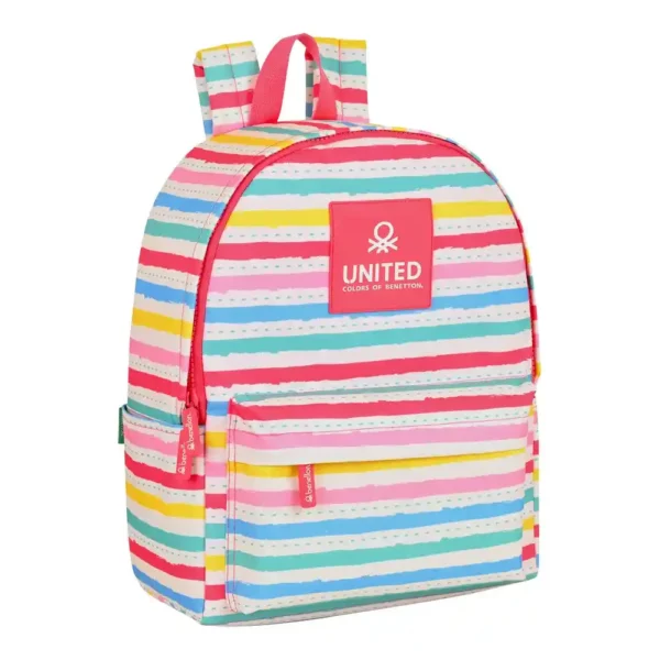 Sac à dos pour ordinateur portable Benetton Stripes Multicolore (31 x 40 x 16 cm). SUPERDISCOUNT FRANCE