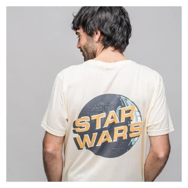 T-shirt manches courtes homme Star Wars Blanc. SUPERDISCOUNT FRANCE