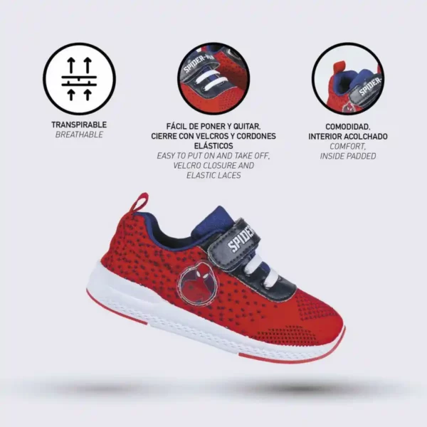 Chaussures de sport pour enfants Spiderman. SUPERDISCOUNT FRANCE