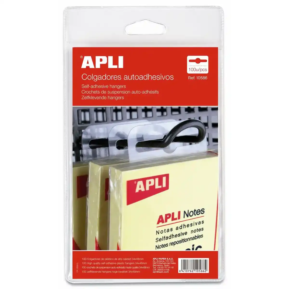 Cintres Apli Plastique Transparent (100 Unités). SUPERDISCOUNT FRANCE