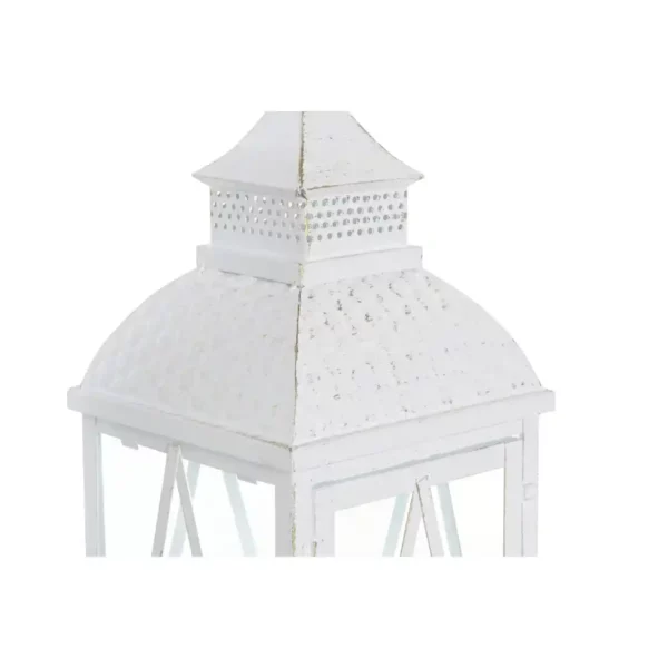 Lampadaire DKD Home Decor 22 x 22 x 75 cm Cristal Métal Blanc Shabby Chic. SUPERDISCOUNT FRANCE