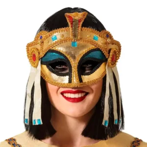 Masque vénitien doré. SUPERDISCOUNT FRANCE