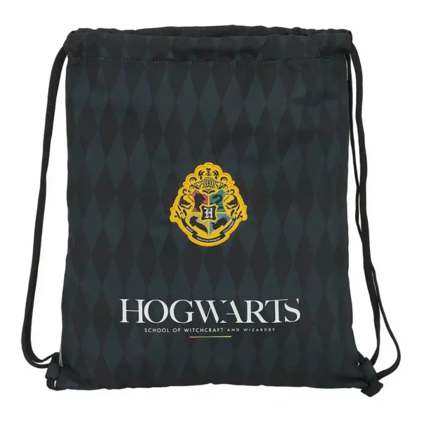 Sac à Dos à Cordes Poudlard Harry Potter M196 Noir Gris. SUPERDISCOUNT FRANCE