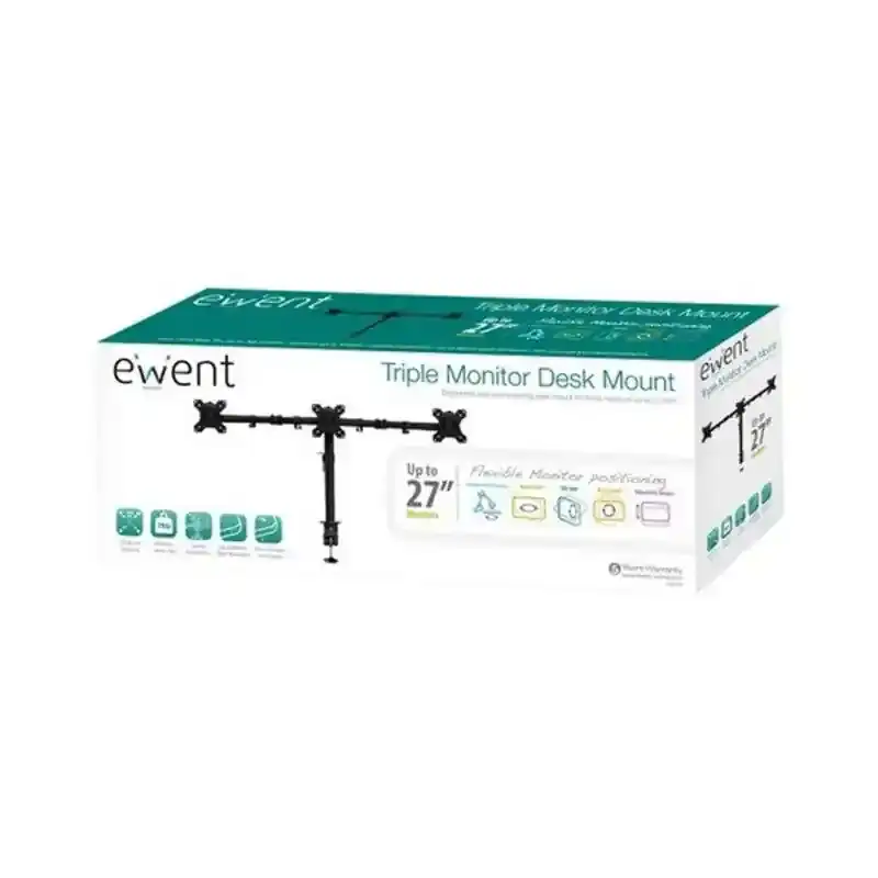 Support TV Ewent EW1513 13"-27" Noir. SUPERDISCOUNT FRANCE