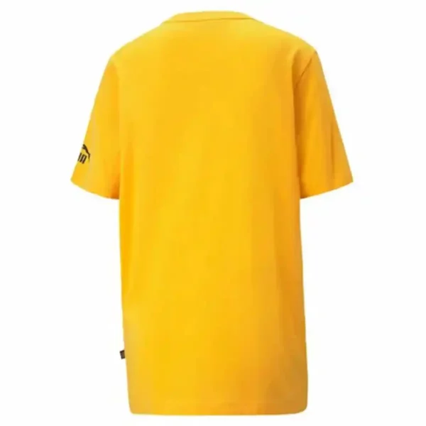 T-shirt à manches courtes pour homme Puma Essential Logo Repeat Graphic Yellow. SUPERDISCOUNT FRANCE