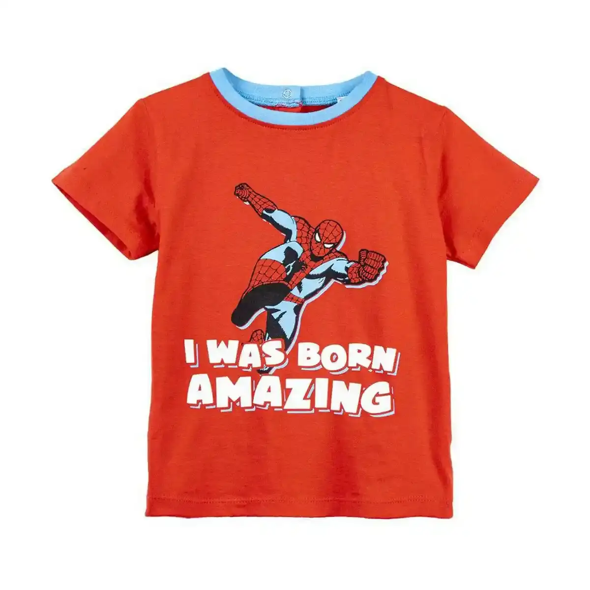 T-Shirt Manches Courtes Spiderman Rouge. SUPERDISCOUNT FRANCE