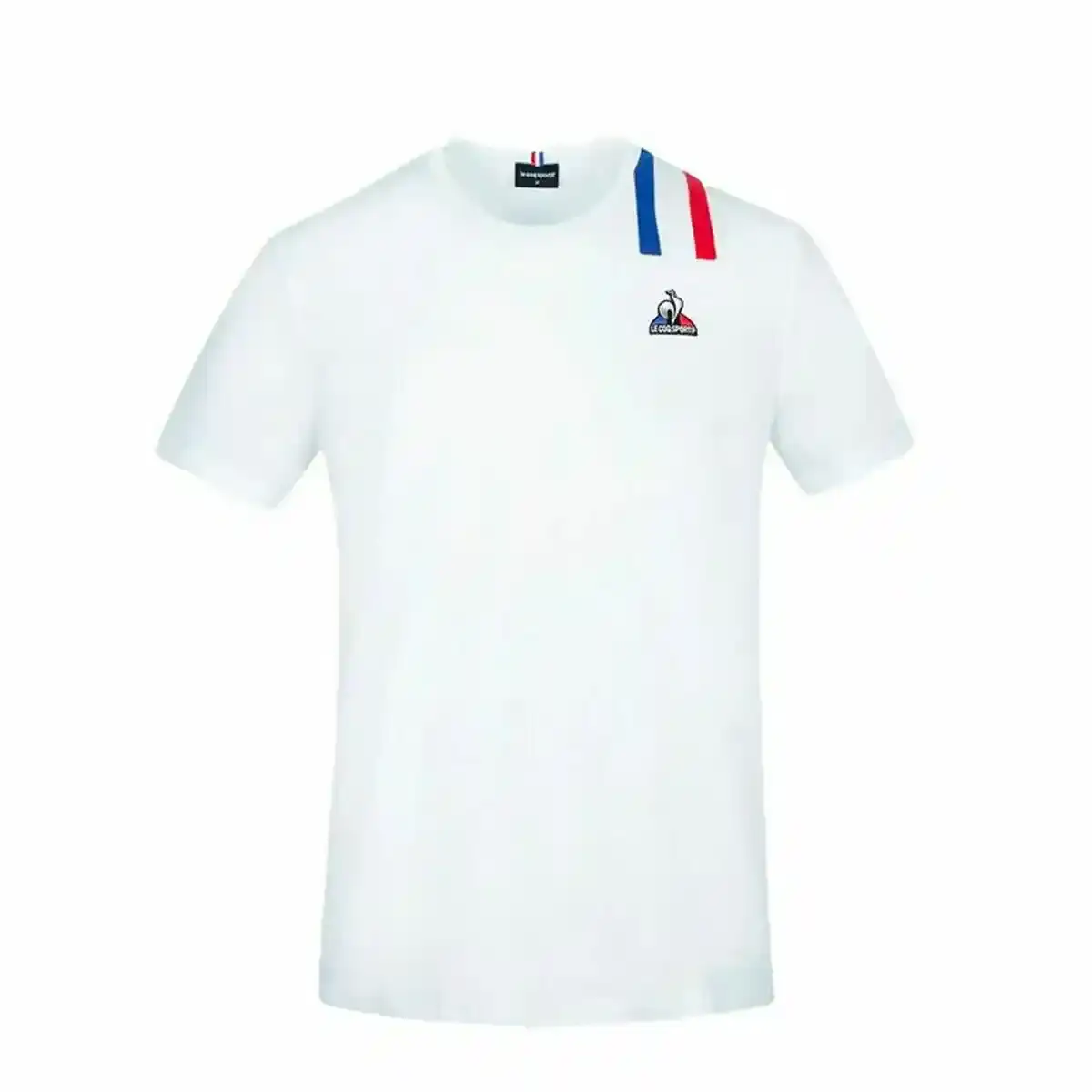 T-shirt manches courtes unisexe Le coq sportif Blanc. SUPERDISCOUNT FRANCE
