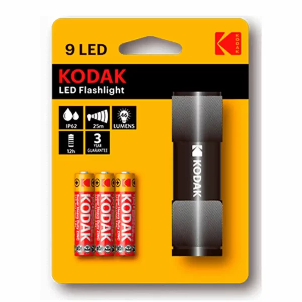 Torche LED Kodak 9LED Noir. SUPERDISCOUNT FRANCE