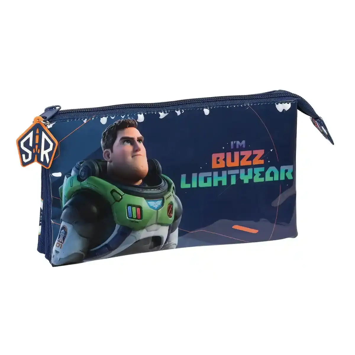 Triple Cabas Buzz Lightyear Bleu Marine (22 x 12 x 3 cm). SUPERDISCOUNT FRANCE