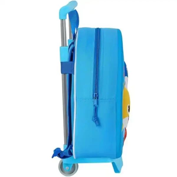 Cartable 3D à Roulettes 705 Baby Shark Bleu Clair. SUPERDISCOUNT FRANCE