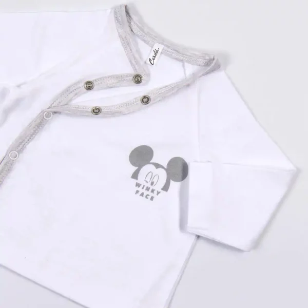 Ensemble de vêtements Mickey Mouse 4 pièces Blanc (1 mois). SUPERDISCOUNT FRANCE