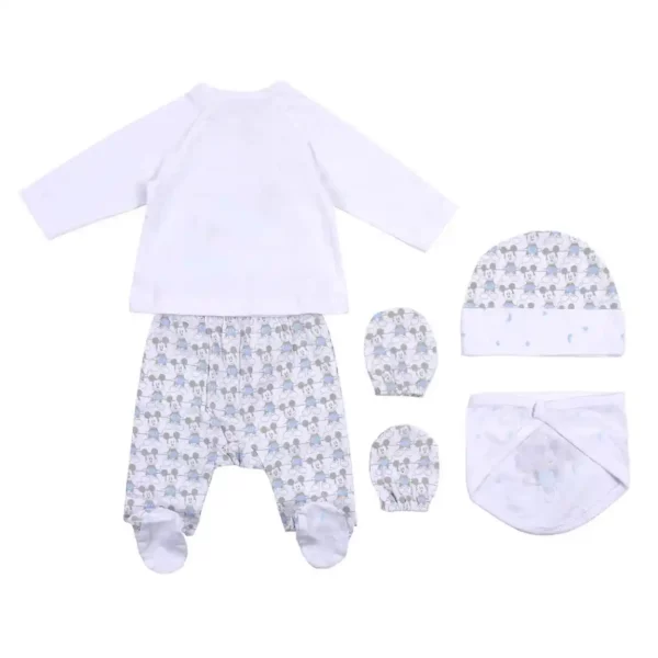 Ensemble de vêtements Mickey Mouse 4 pièces Blanc (1 mois). SUPERDISCOUNT FRANCE