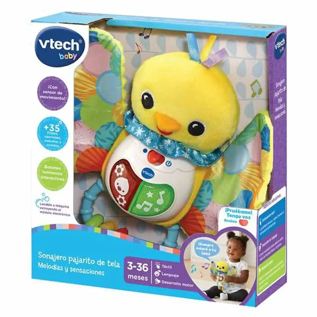 Hochet Musical Vtech Baby Music Interactive Little Duck Lights 20 x 21 x 6  cm - DIAYTAR SÉNÉGAL