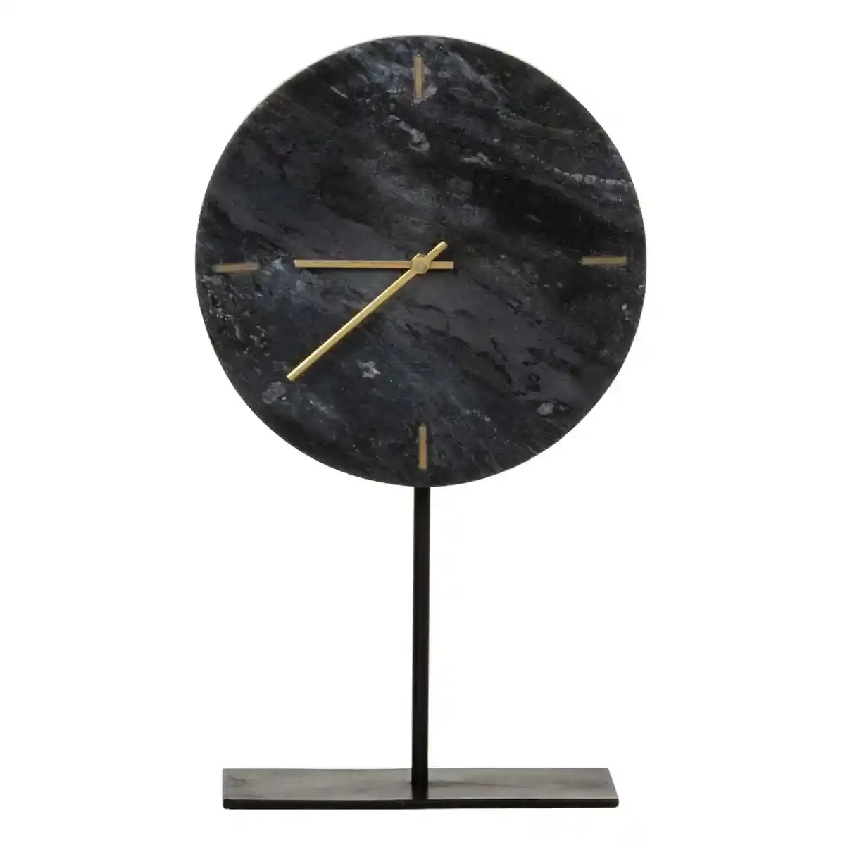 Horloge de table 26 x 10 x 42 cm marbre noir_2776. DIAYTAR SENEGAL - Votre Destination pour un Shopping Réfléchi. Découvrez notre gamme variée et choisissez des produits qui correspondent à vos valeurs et à votre style de vie.
