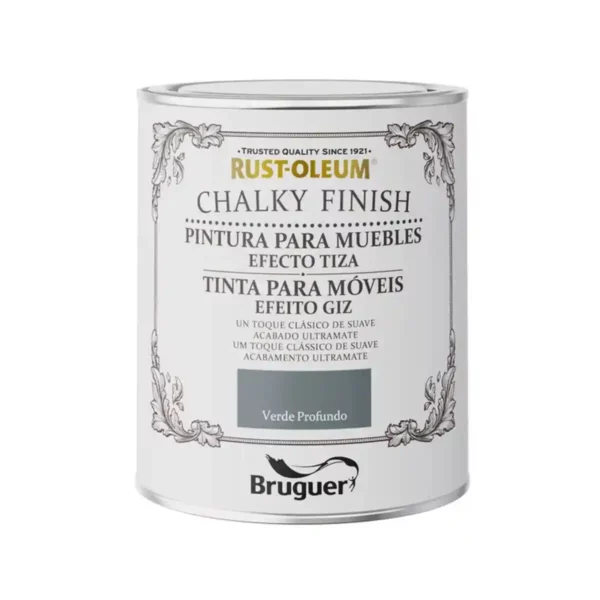 Peinture Bruguer Rust-oleum Chalky Finish 5733890 Furniture Deep Green 750 ml. SUPERDISCOUNT FRANCE