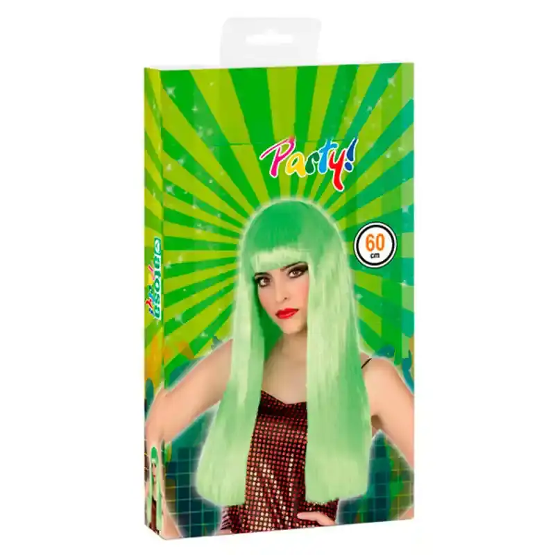 Perruque Cheveux Longs 117816 Vert (60 cm). SUPERDISCOUNT FRANCE