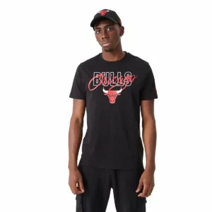 T-shirt à manches courtes pour homme New Era Script Chicago Bulls. SUPERDISCOUNT FRANCE