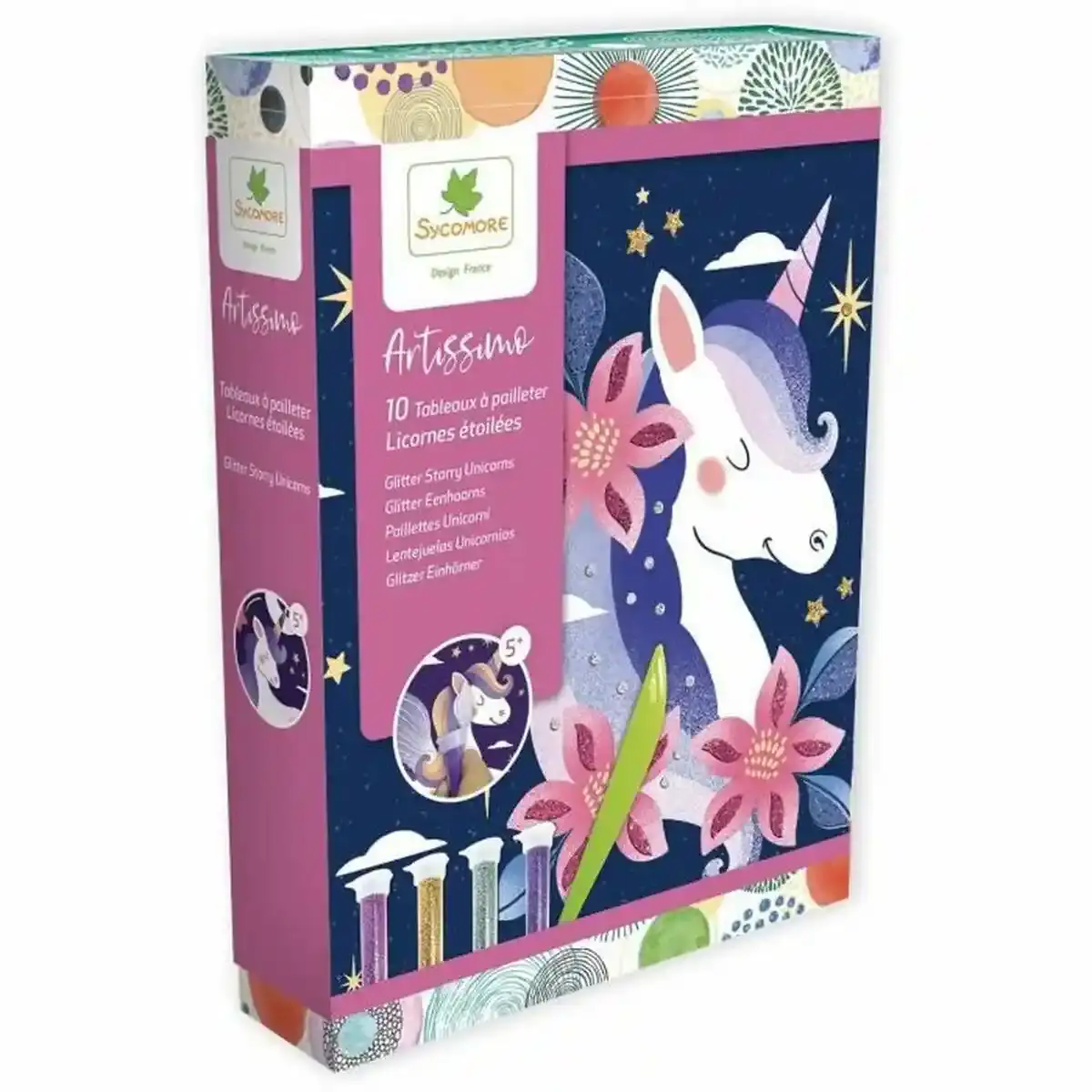 Tableaux à colorier en Sycomore Artissimo Glitter. SUPERDISCOUNT FRANCE