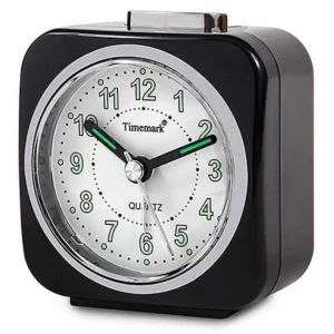 Horloge de table timemark reveil noir 9 x 8 x 5 cm _9628. DIAYTAR SENEGAL - Là où Chaque Produit Évoque une Émotion. Parcourez notre catalogue et choisissez des articles qui vous touchent et qui enrichissent votre expérience.