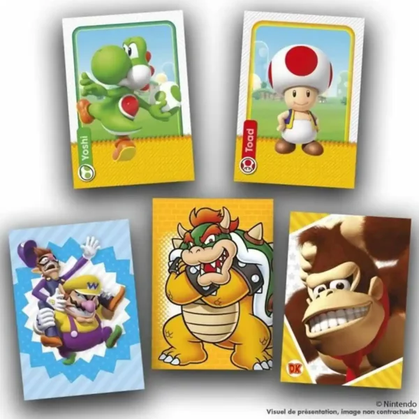 Pack d'autocollants Panini Super Mario Trading Cards. SUPERDISCOUNT FRANCE