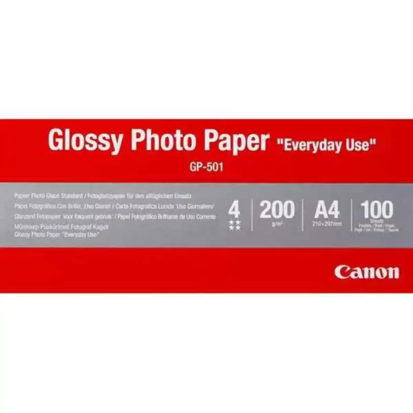 Papier Photo Brillant Canon 0775B001 A4 100 Feuilles Blanc Multicolore. SUPERDISCOUNT FRANCE