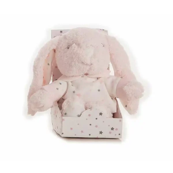 Peluche Etoiles Lapin Rose 22 cm. SUPERDISCOUNT FRANCE