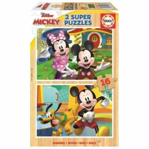 Puzzle Educa Mickey & Minnie ( 2 x 16 pcs). SUPERDISCOUNT FRANCE