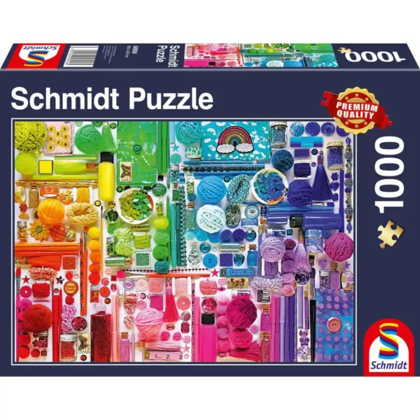 Puzzle Schmidt Spiele Couleurs de l'arc-en-ciel (1000 pièces). SUPERDISCOUNT FRANCE