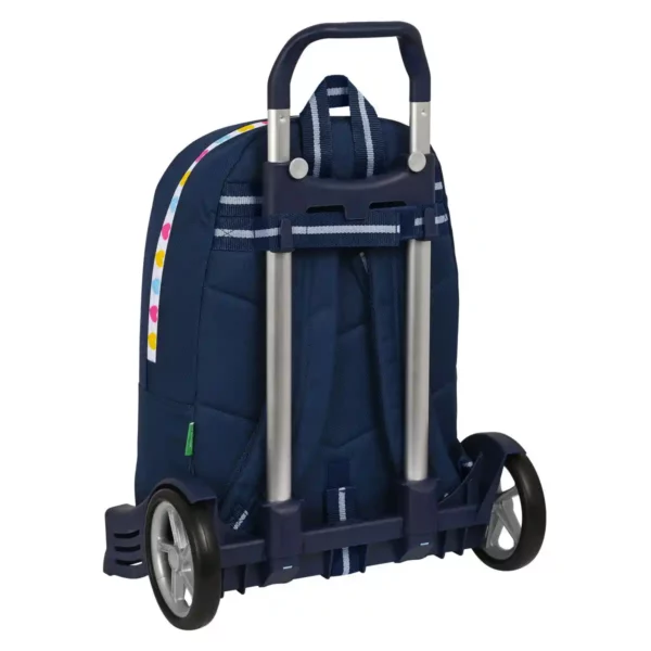 Sac à Dos Scolaire à Roulettes Benetton Love Bleu Marine (30 x 46 x 14 cm). SUPERDISCOUNT FRANCE