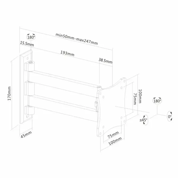 Support TV Neomounts FPMA-W820. SUPERDISCOUNT FRANCE