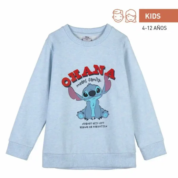 Sweat Unisexe sans Capuche Stitch Bleu Clair. SUPERDISCOUNT FRANCE