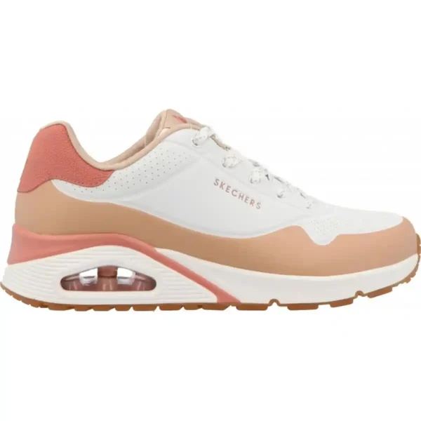 Baskets de sport pour femme Skechers UNO - POP 177121 WTAN Blanc. SUPERDISCOUNT FRANCE